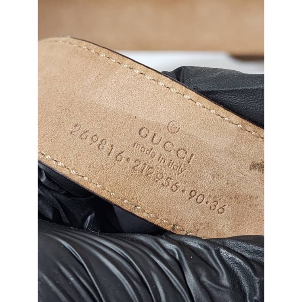 Authentic Gucci Microguccissima Leather Slim Horsebit Buckle Belt Metallic Brown - Picture 7 of 7